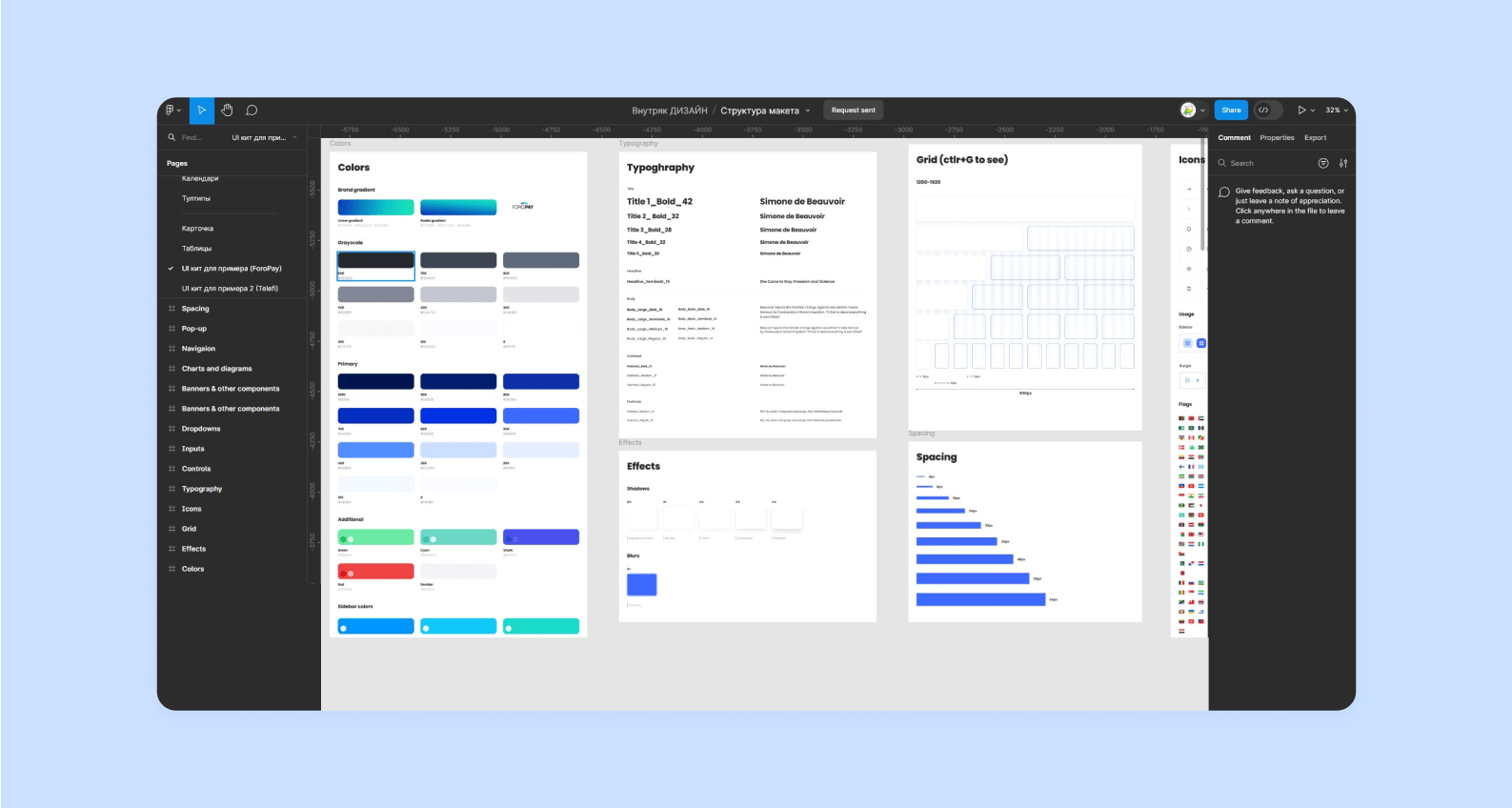 Пример UI kit’а