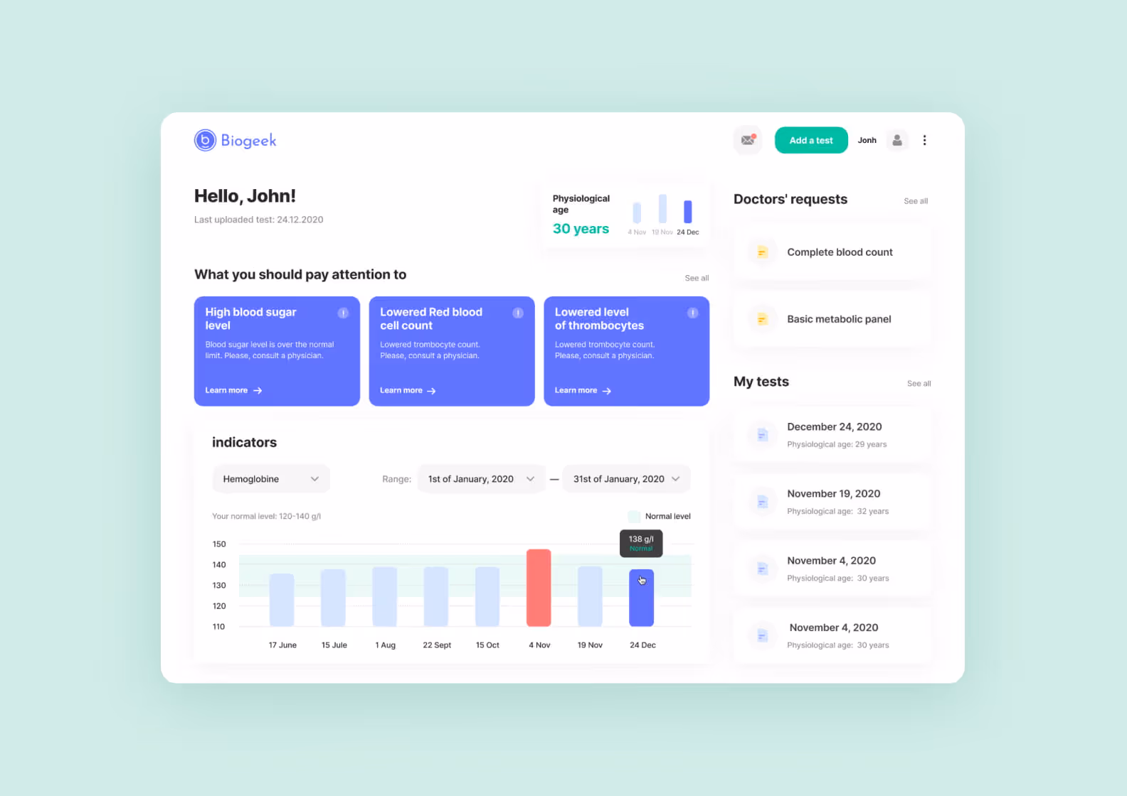 healthcare crm interface
