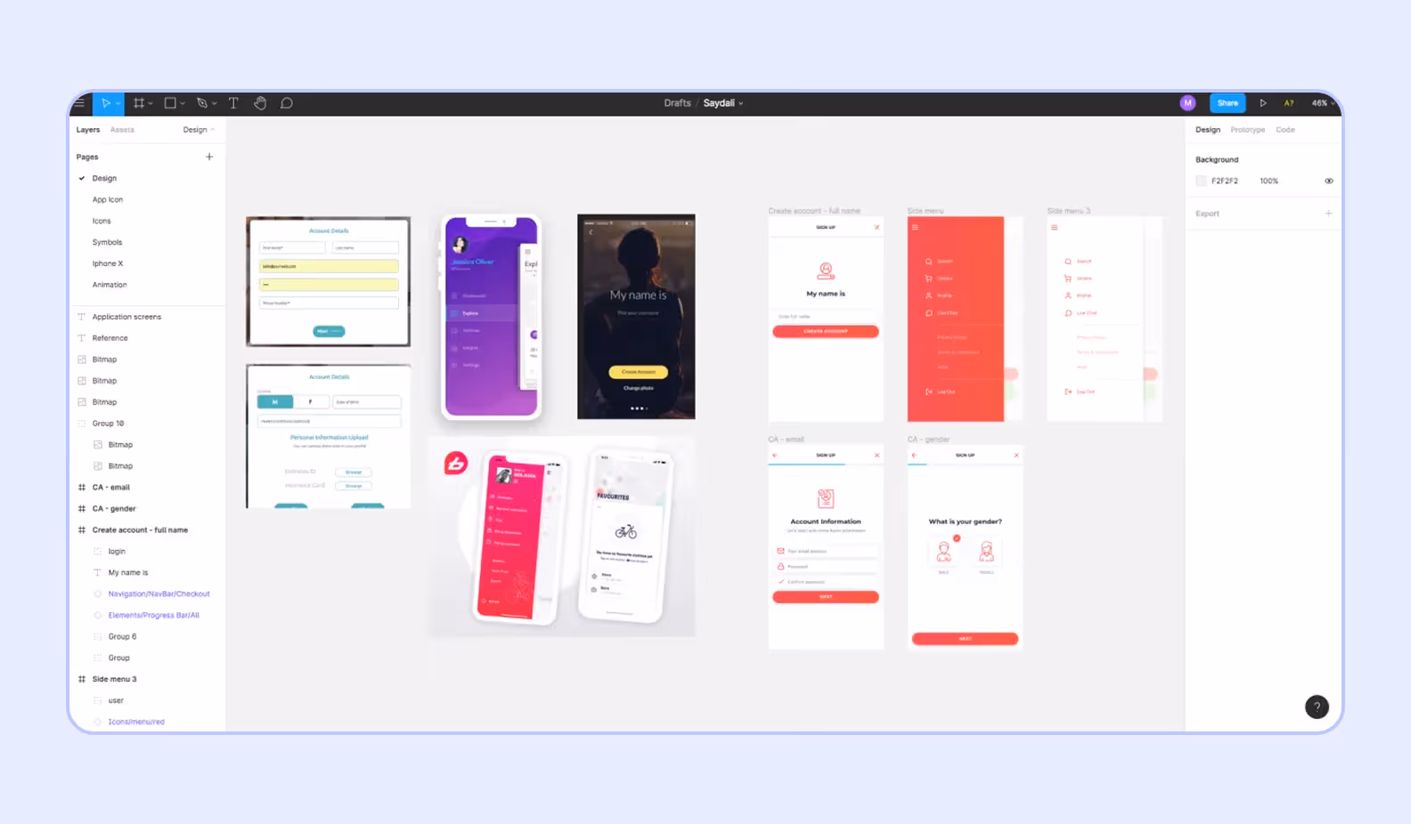 UI/UX design for a pharmacy mobile app