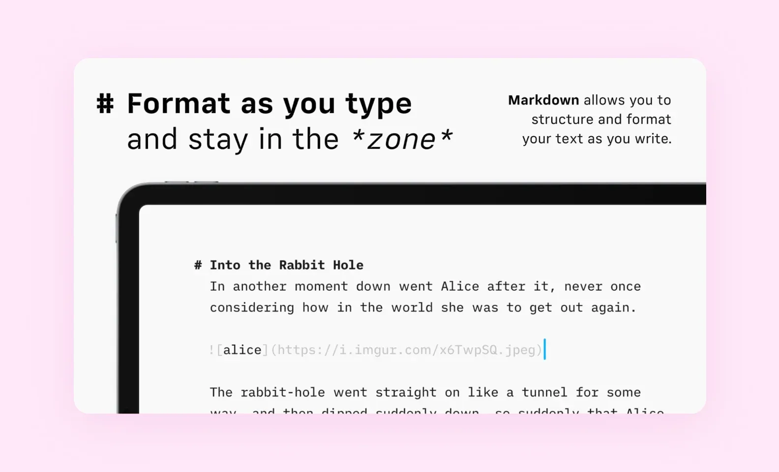iA Writer app screenshot
