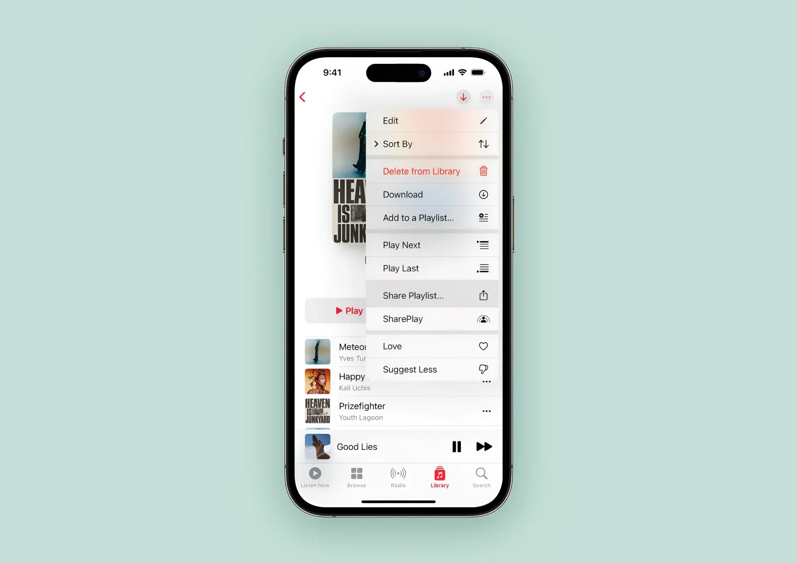 Users share playlists within a music streaming app