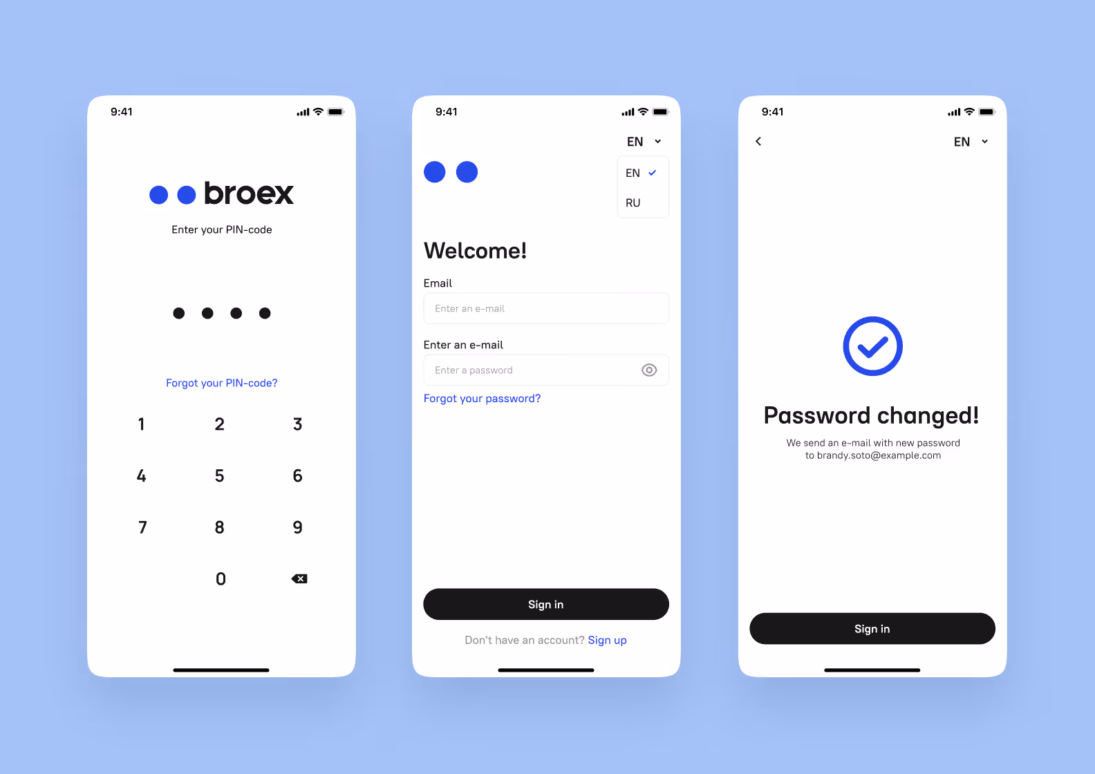 crypto app design