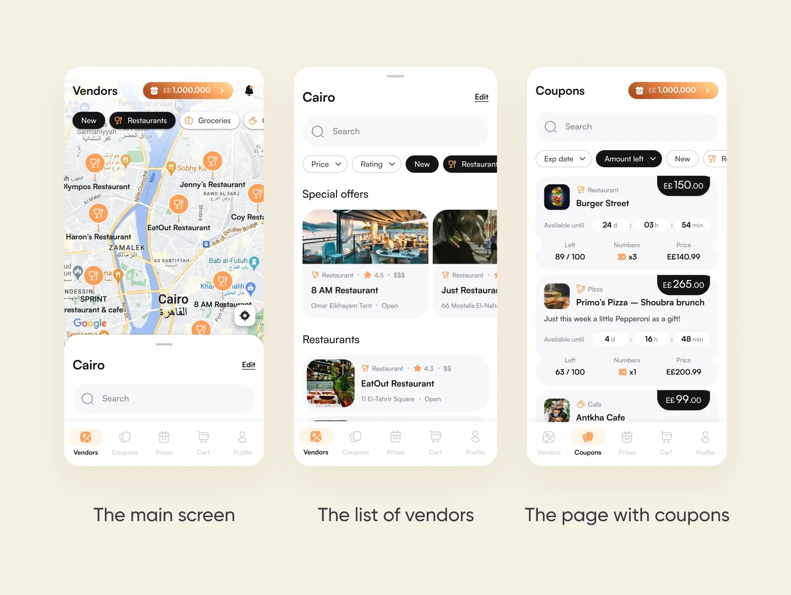 coupon app design