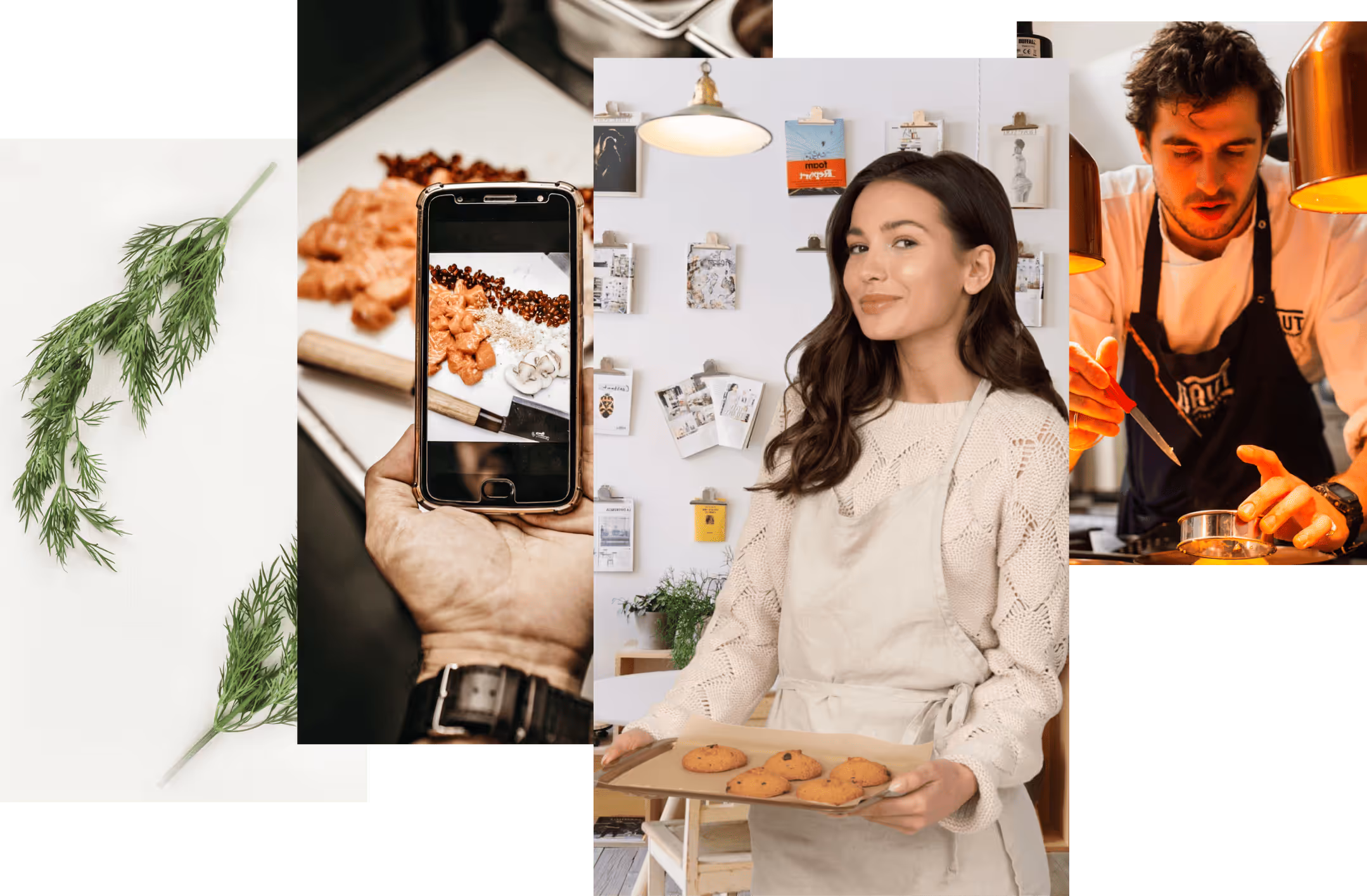Culinary preparation and presentation images