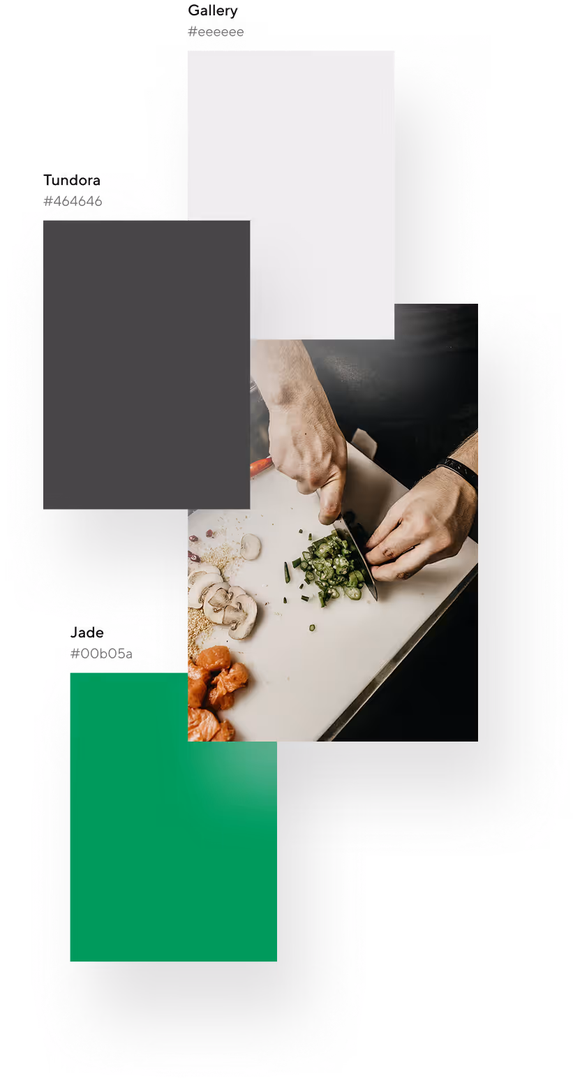 Cooking preparation with chopped ingredients
