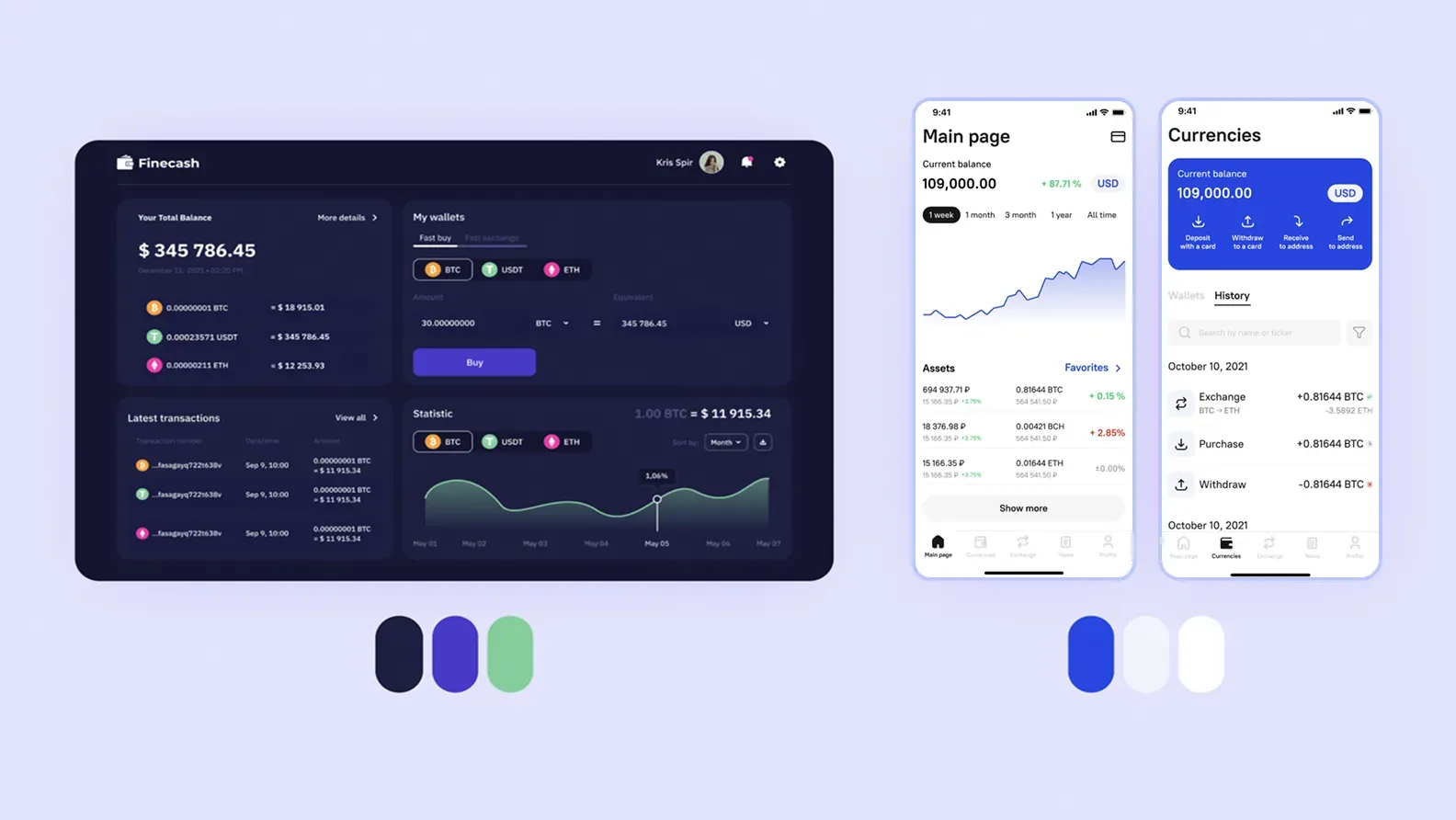 react native multi-currency crypto wallet balance screen