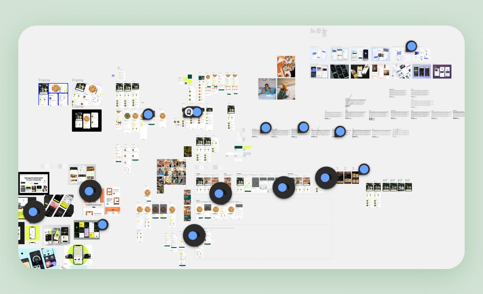 Page in Figma with references we collected