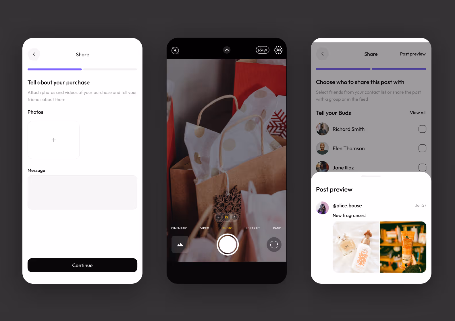 The app design