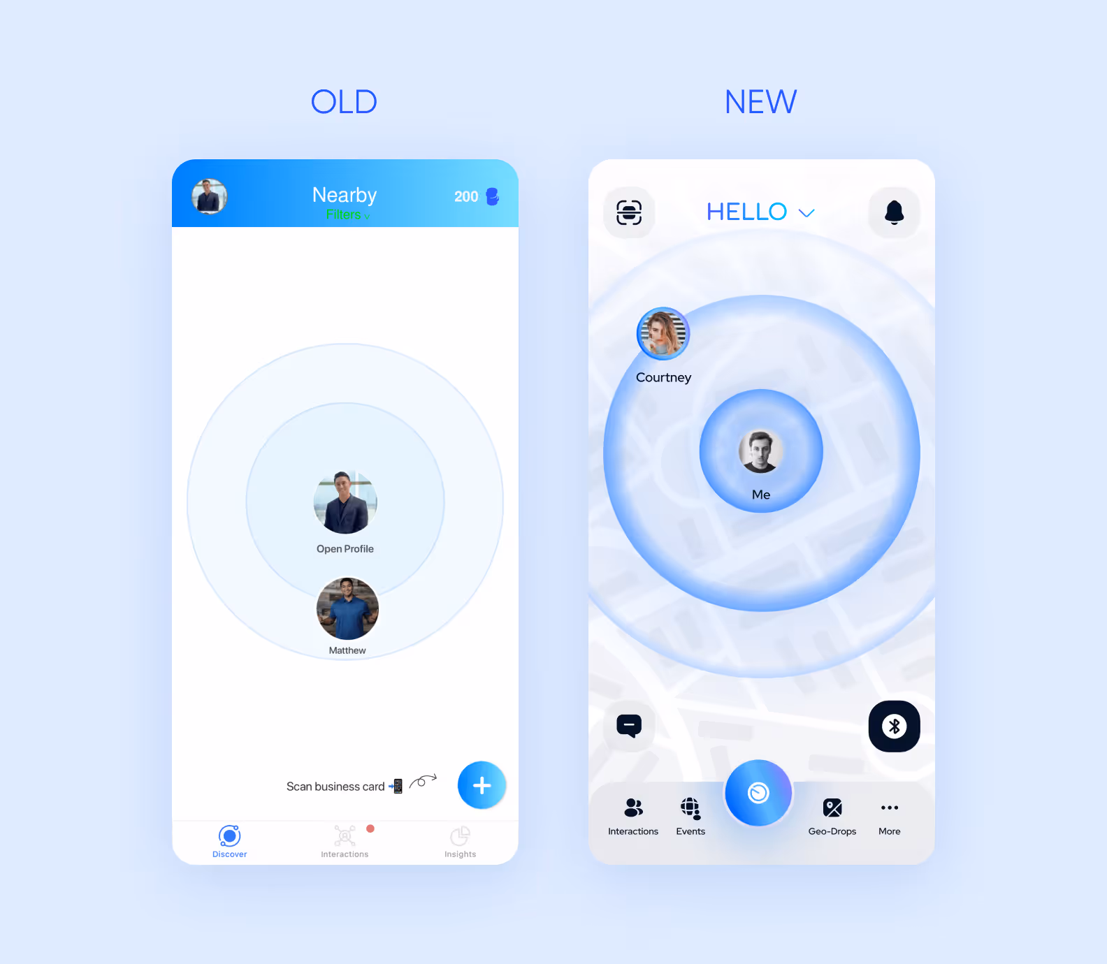 Blue Social app redesign
