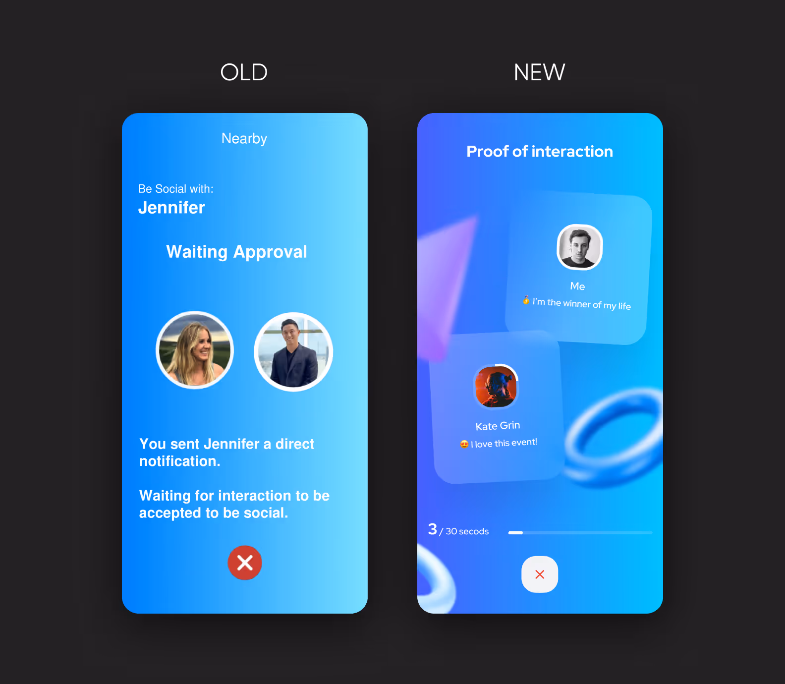 Blue Social app redesign