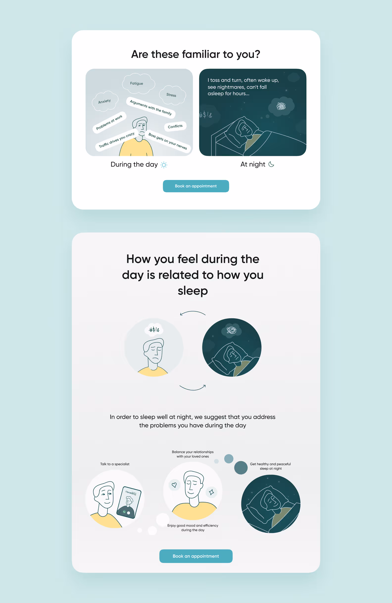 The landing page for Talk to Me and the partner