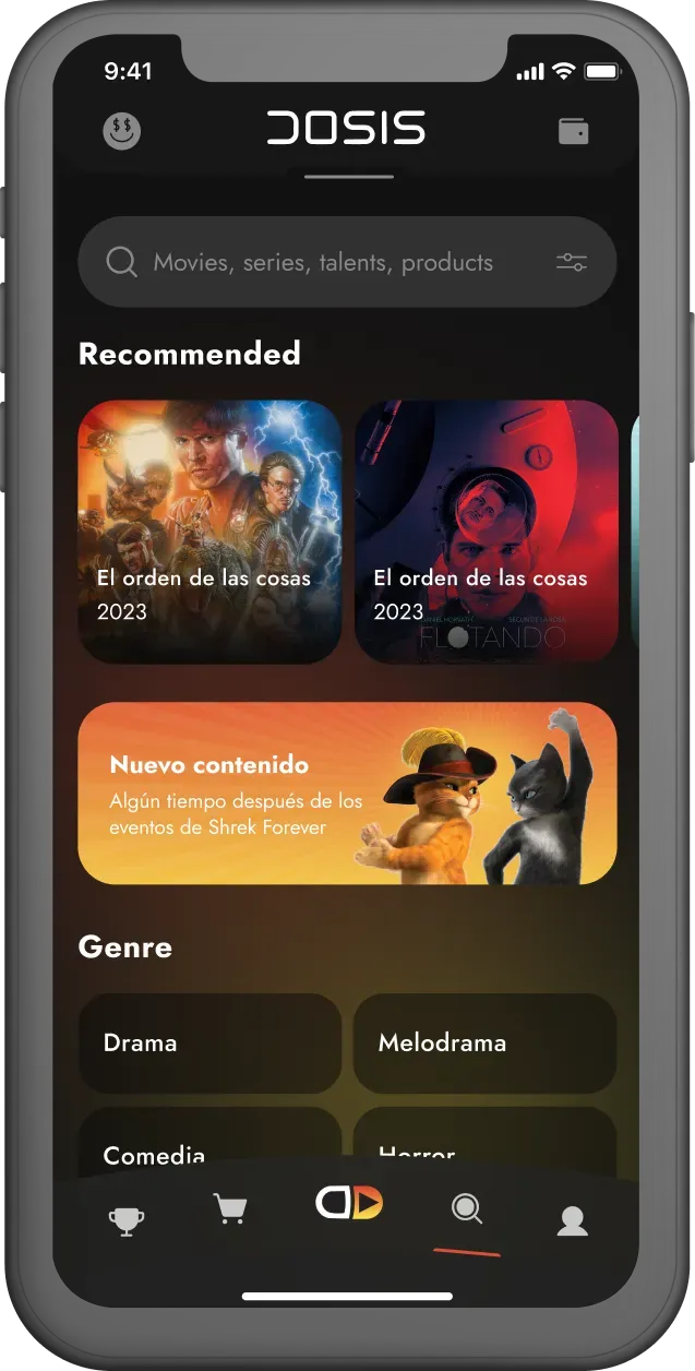 Dosis Layout Machine Display Case Study Dosis: Streaming App Design with Crypto Wallet | Purrweb