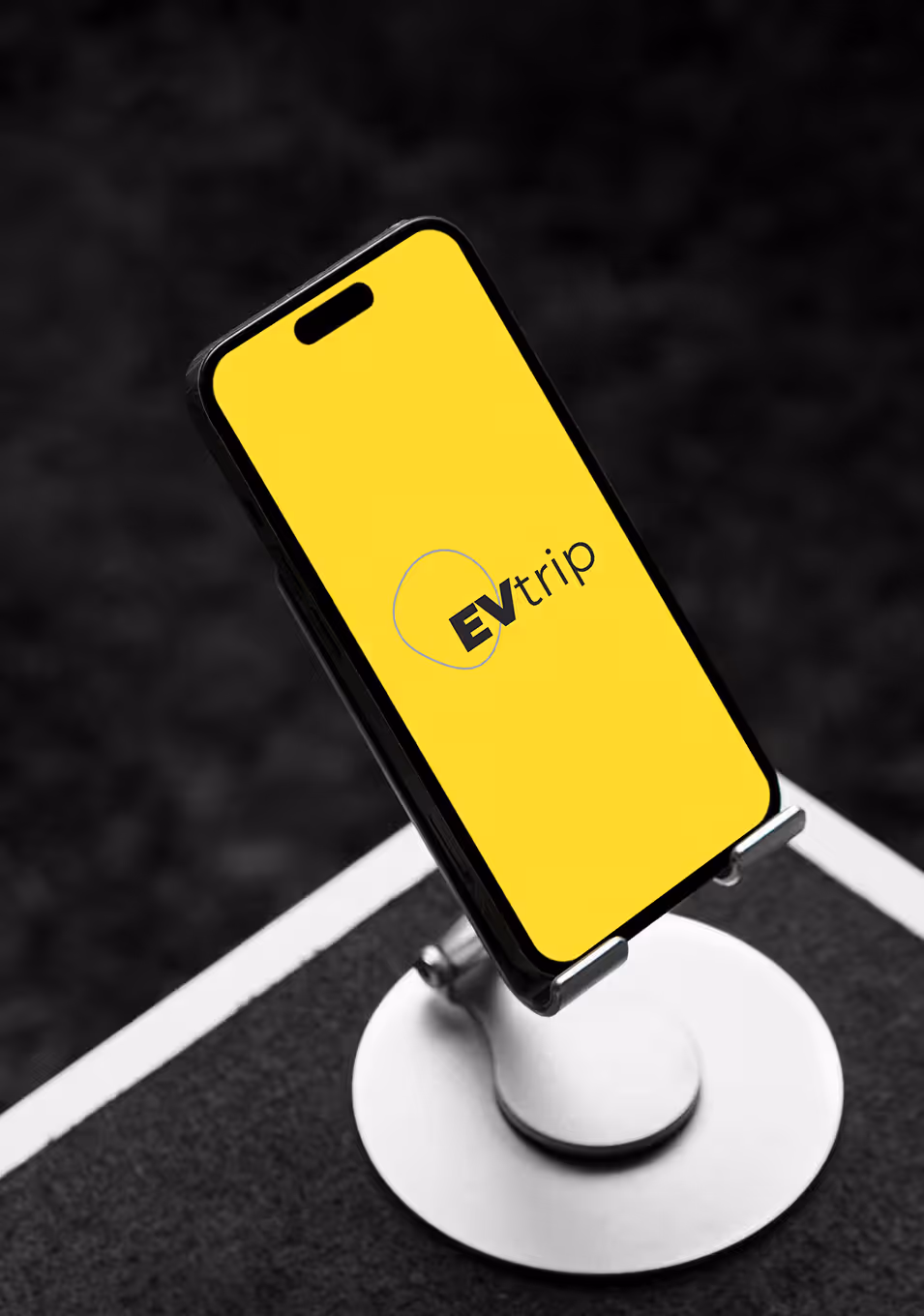 EVtrip app on smartphone screen