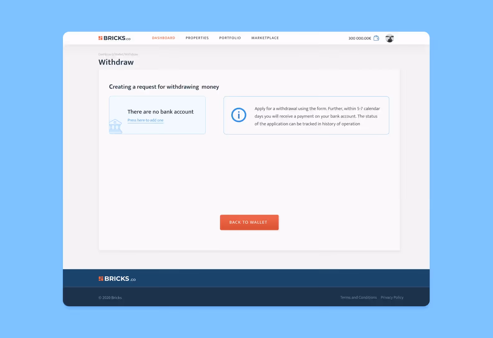 real estate investment platform interface