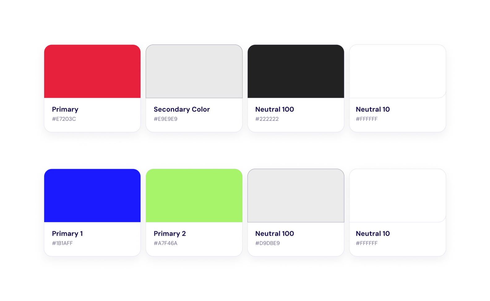 We chose a palette dominated by blues and greens.