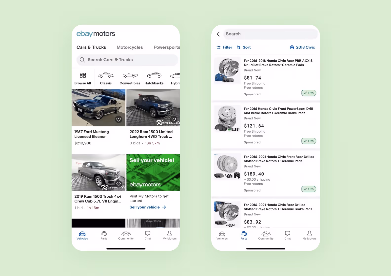 Приложение eBay Motors