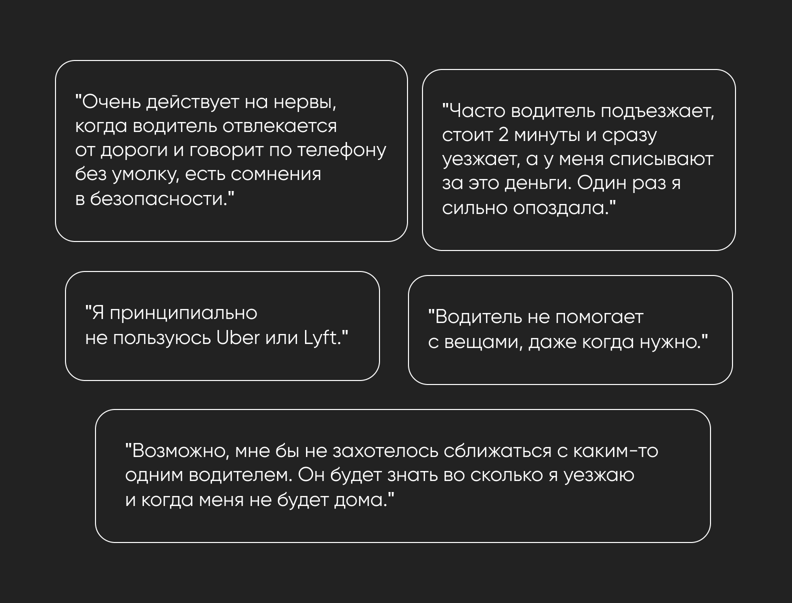 инсайты от пассажиров