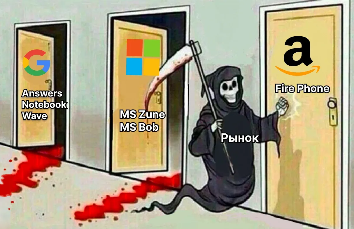 Провальные стартапы техногигантов: как не повторить ошибки Google, Microsoft и Amazon