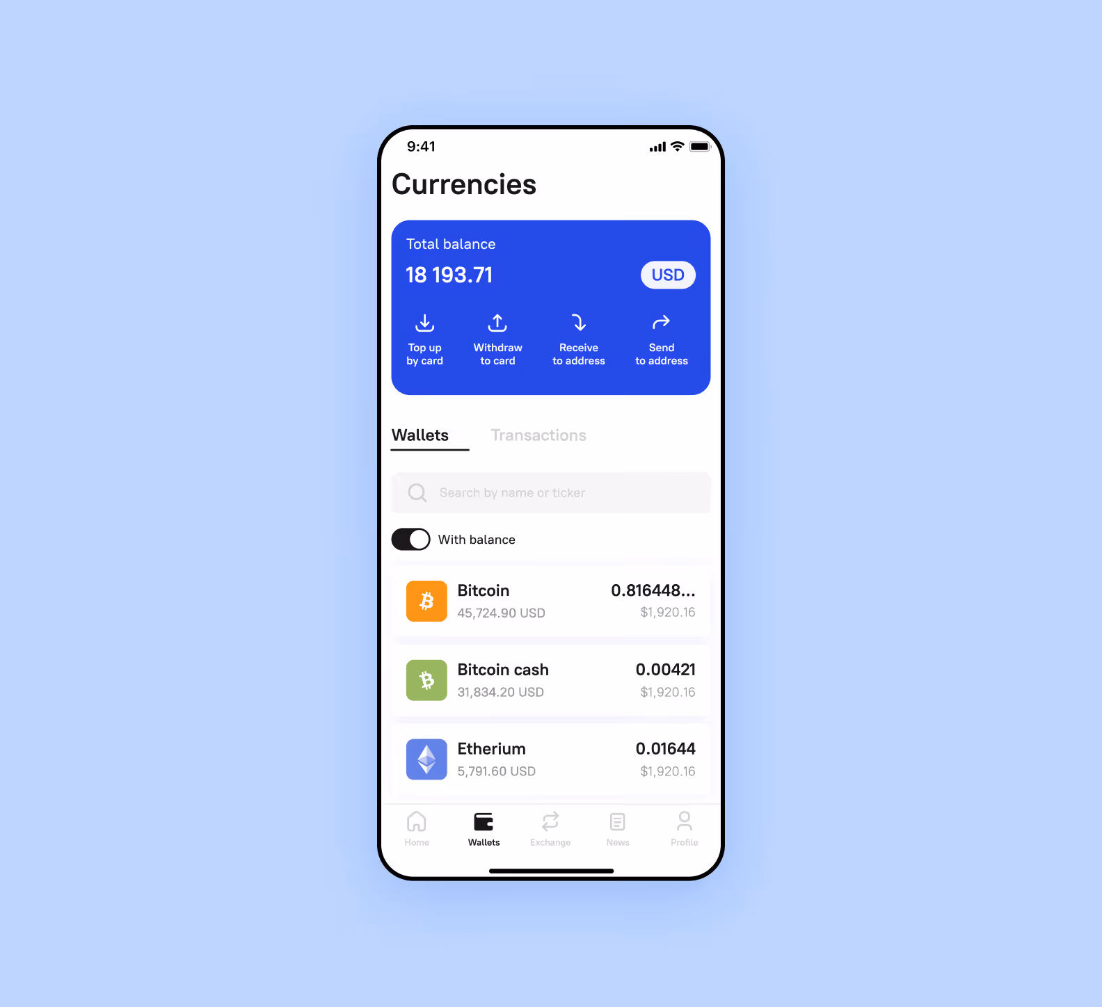 FinTech page structure