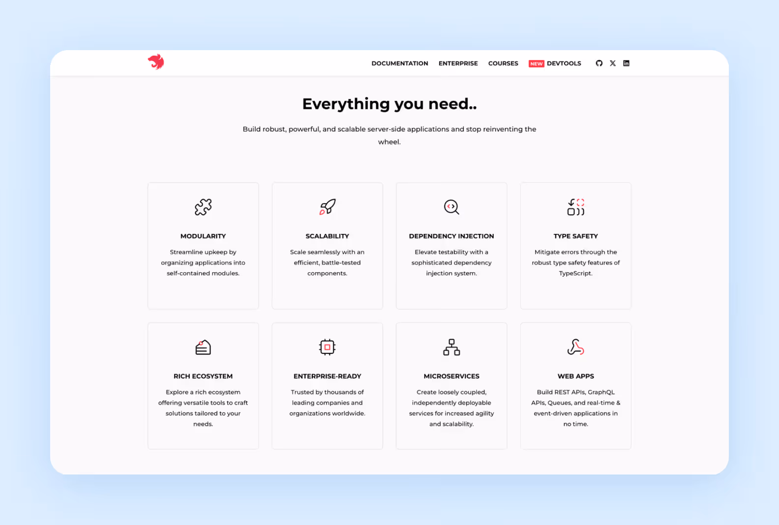 NestJS advantages