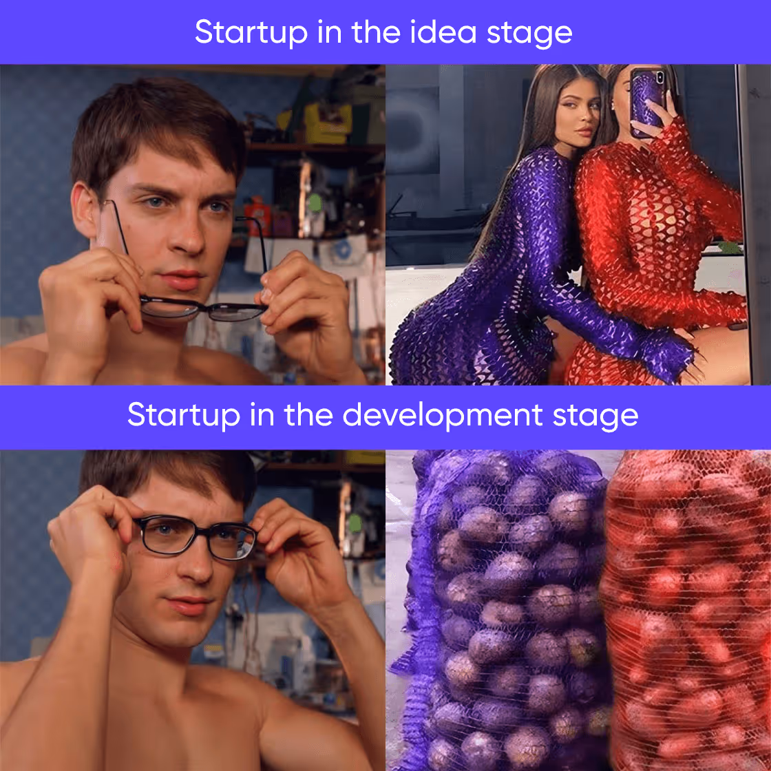 every startupper’s idea dramatically changes during development