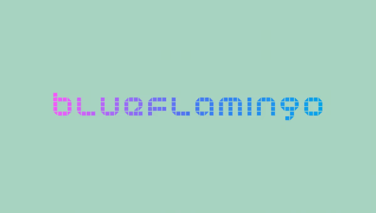 blue flamingo solutions web design and software development agency logo