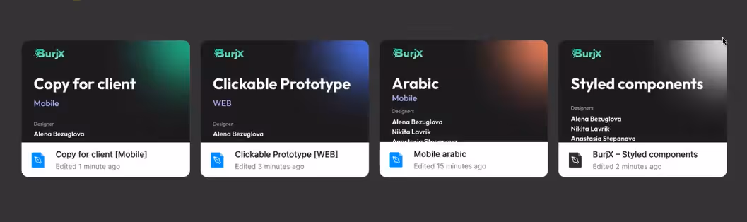 Color coded Figma project structure