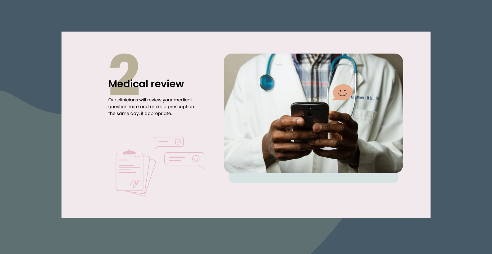 Kano process: medical review by a doctor