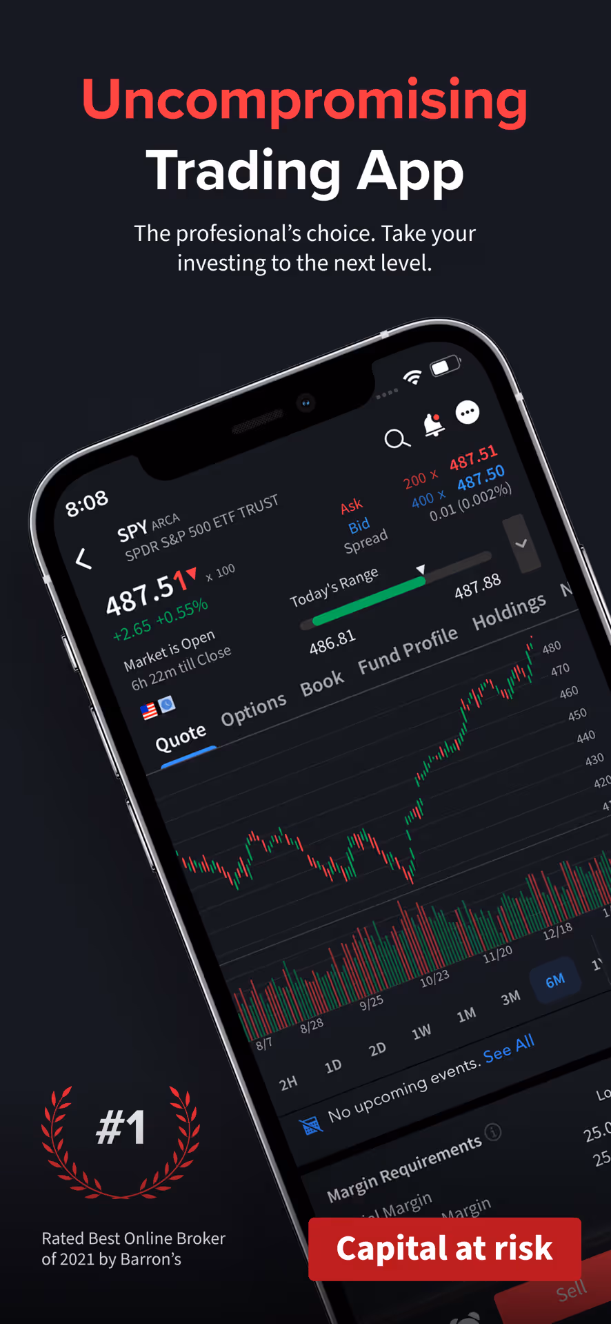 interactive brokers trading app quote screen example