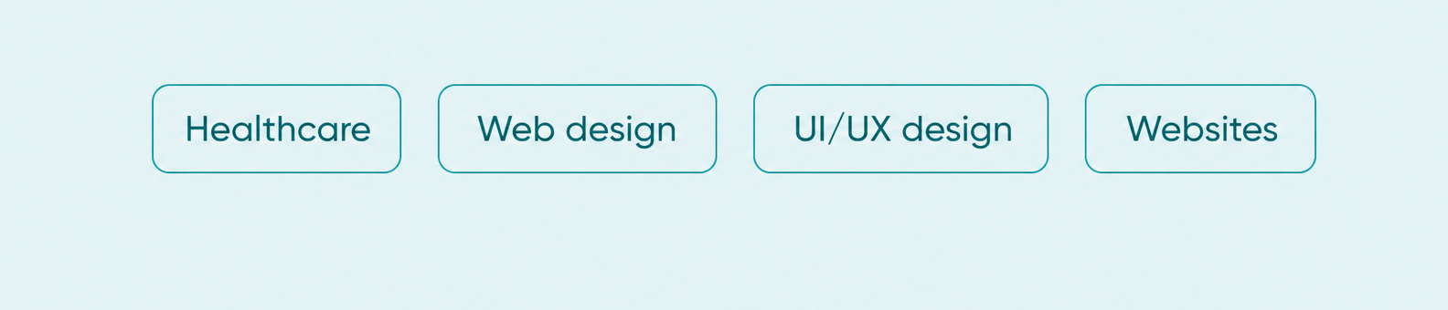 MedCare project categories: healthcare, web design, UI/UX design, and websites