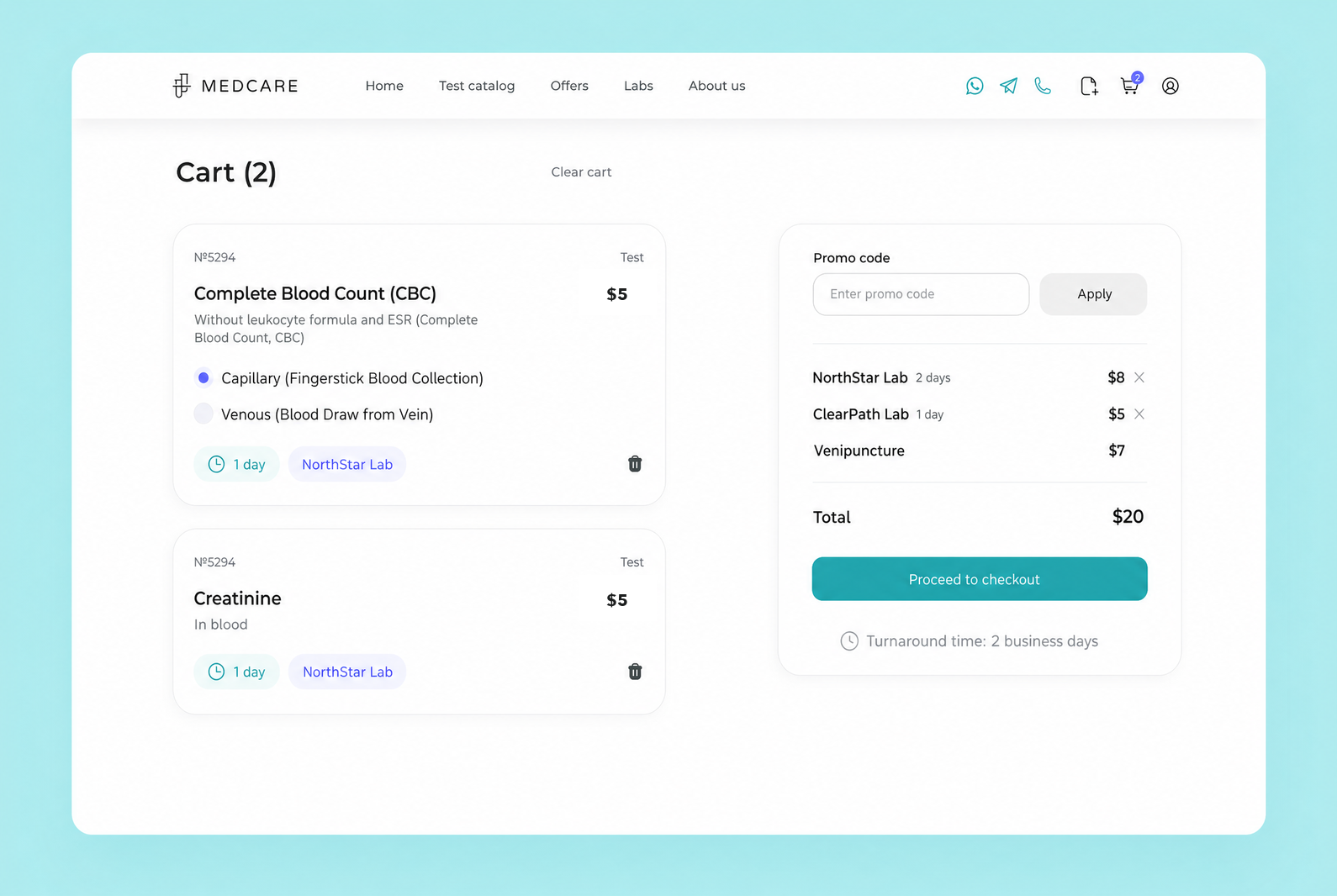 The MedCare cart design