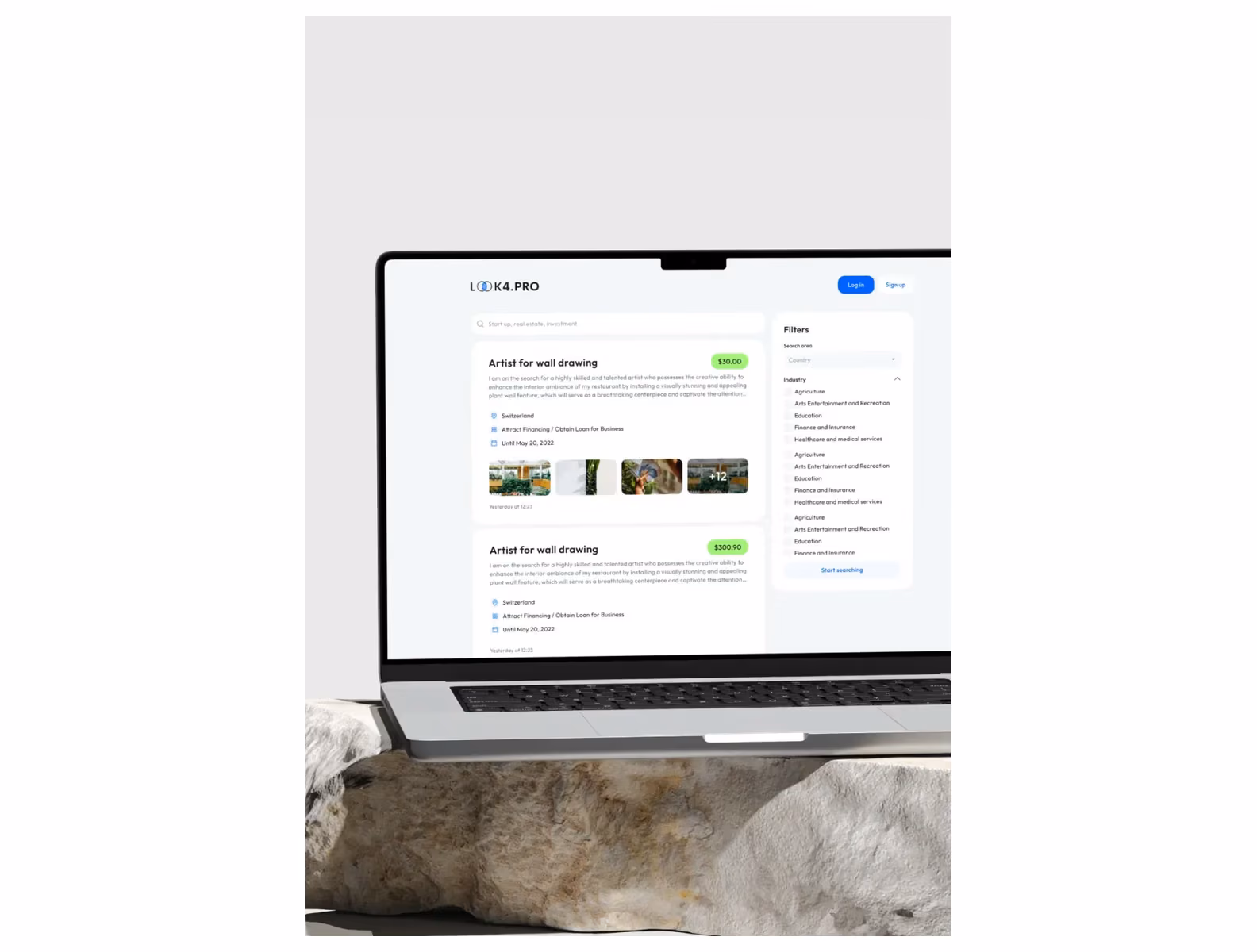 look4pro b2b marketplace listing workflow screenshot