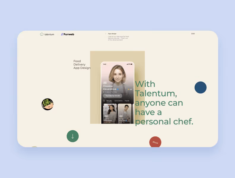talentum personal chef marketplace feature scope
