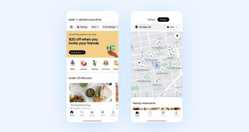 приложения на react native — ubereats