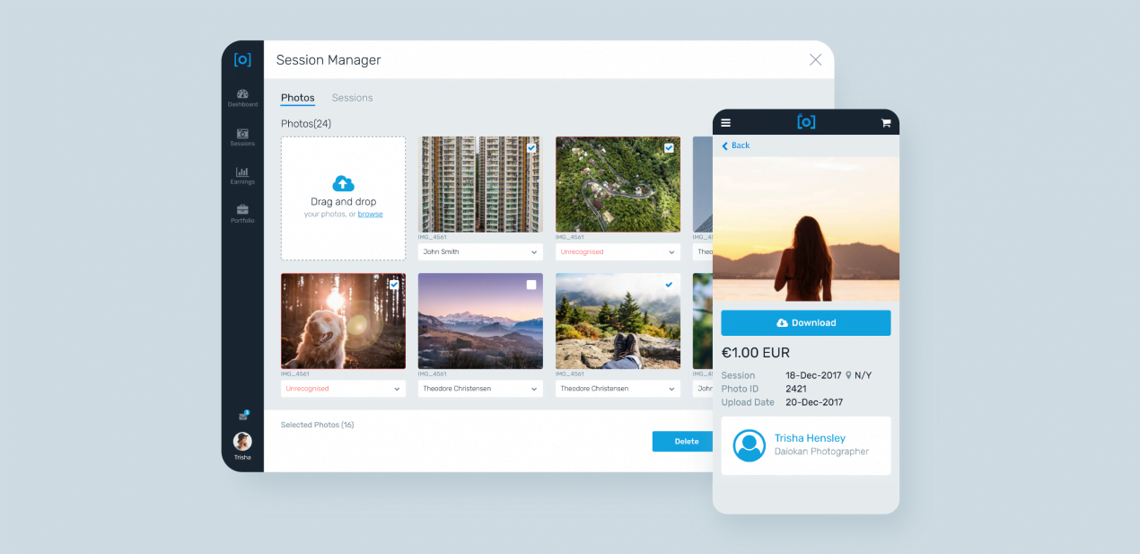 Marketplace for photographers development