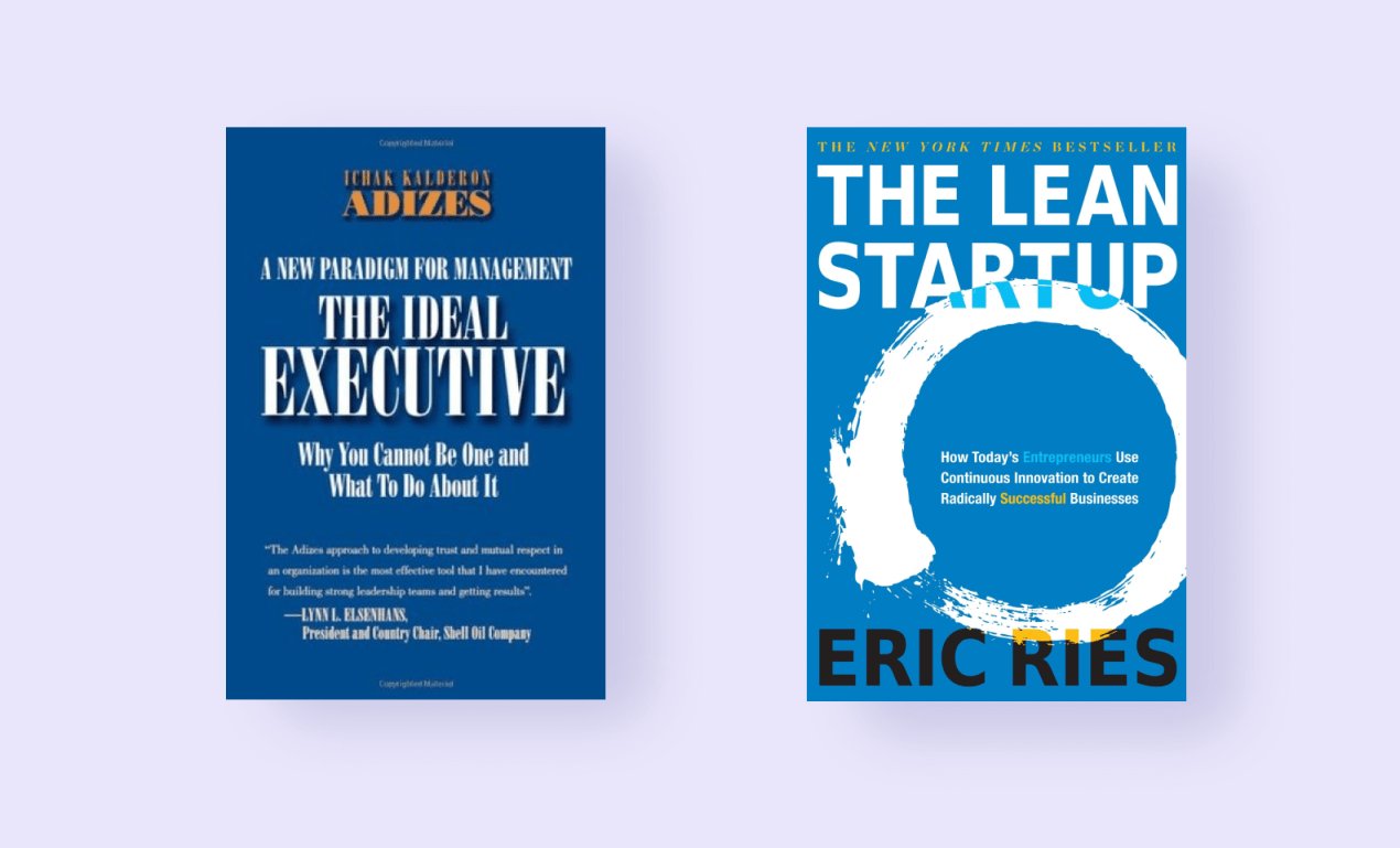 The Ideal Executive and The Lead Startup — best project management books