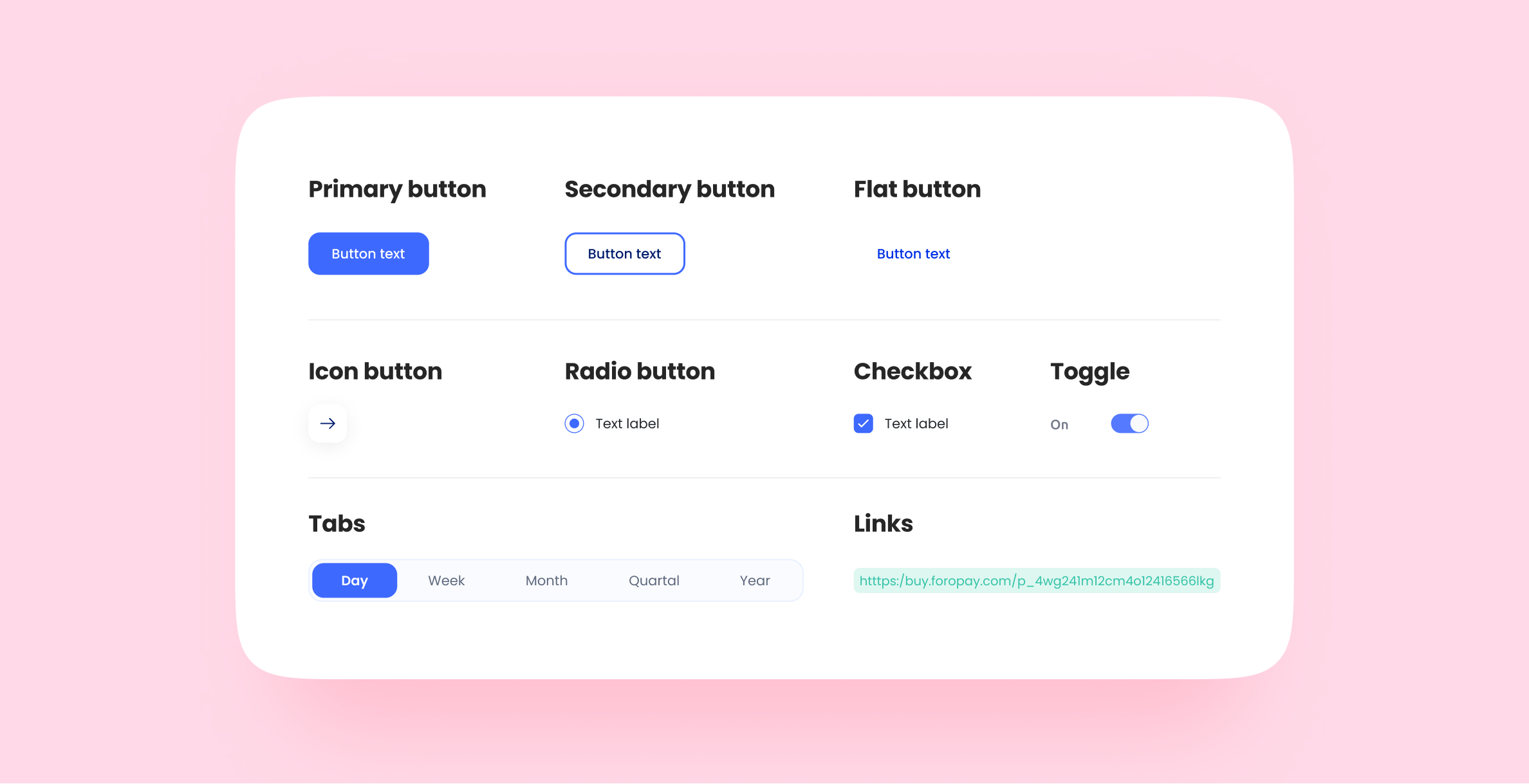 Buttons in UI-kit