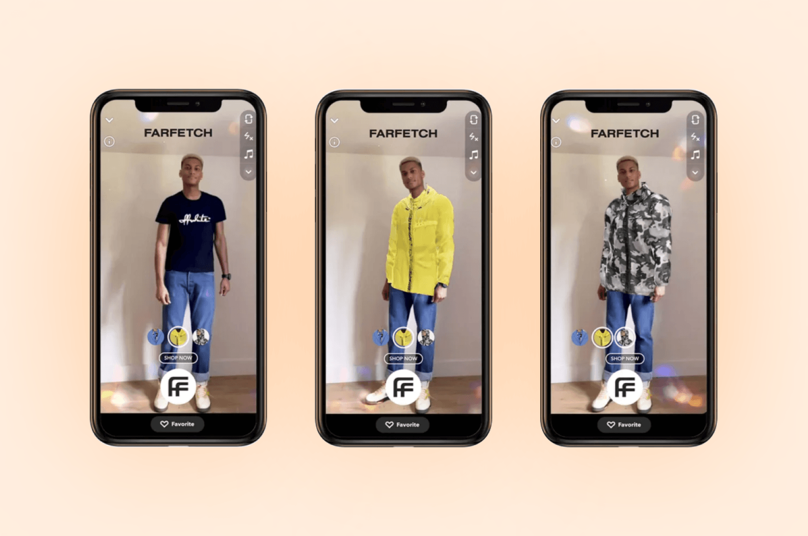 Farfetch app offers virtual try-on function