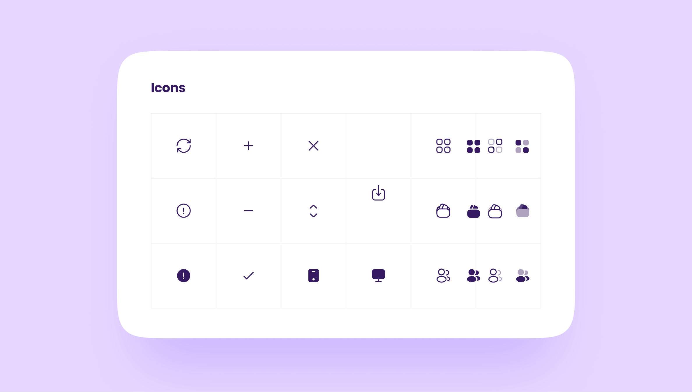 Icons in UI-kit
