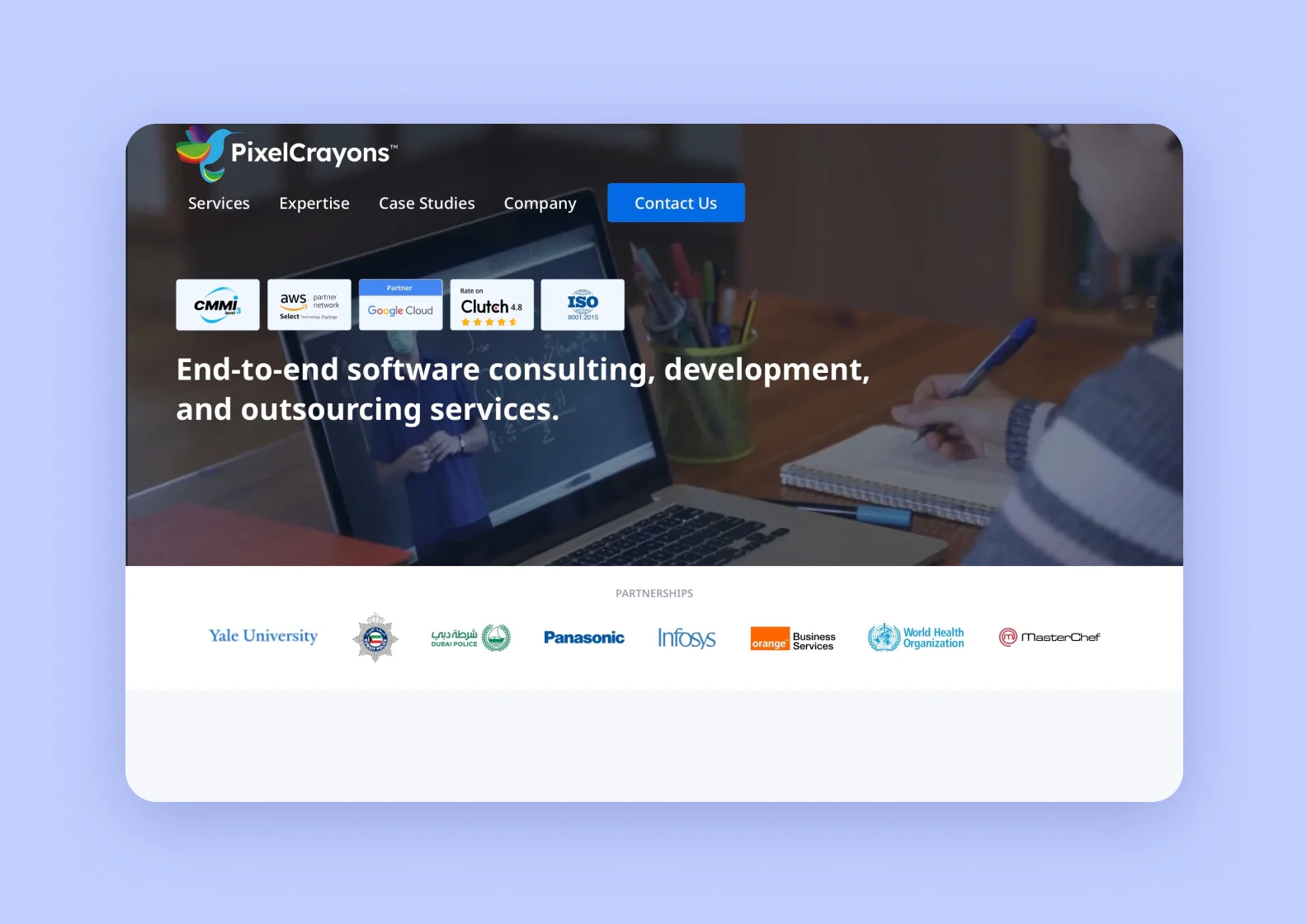 Pixelcrayons software outsourcing company