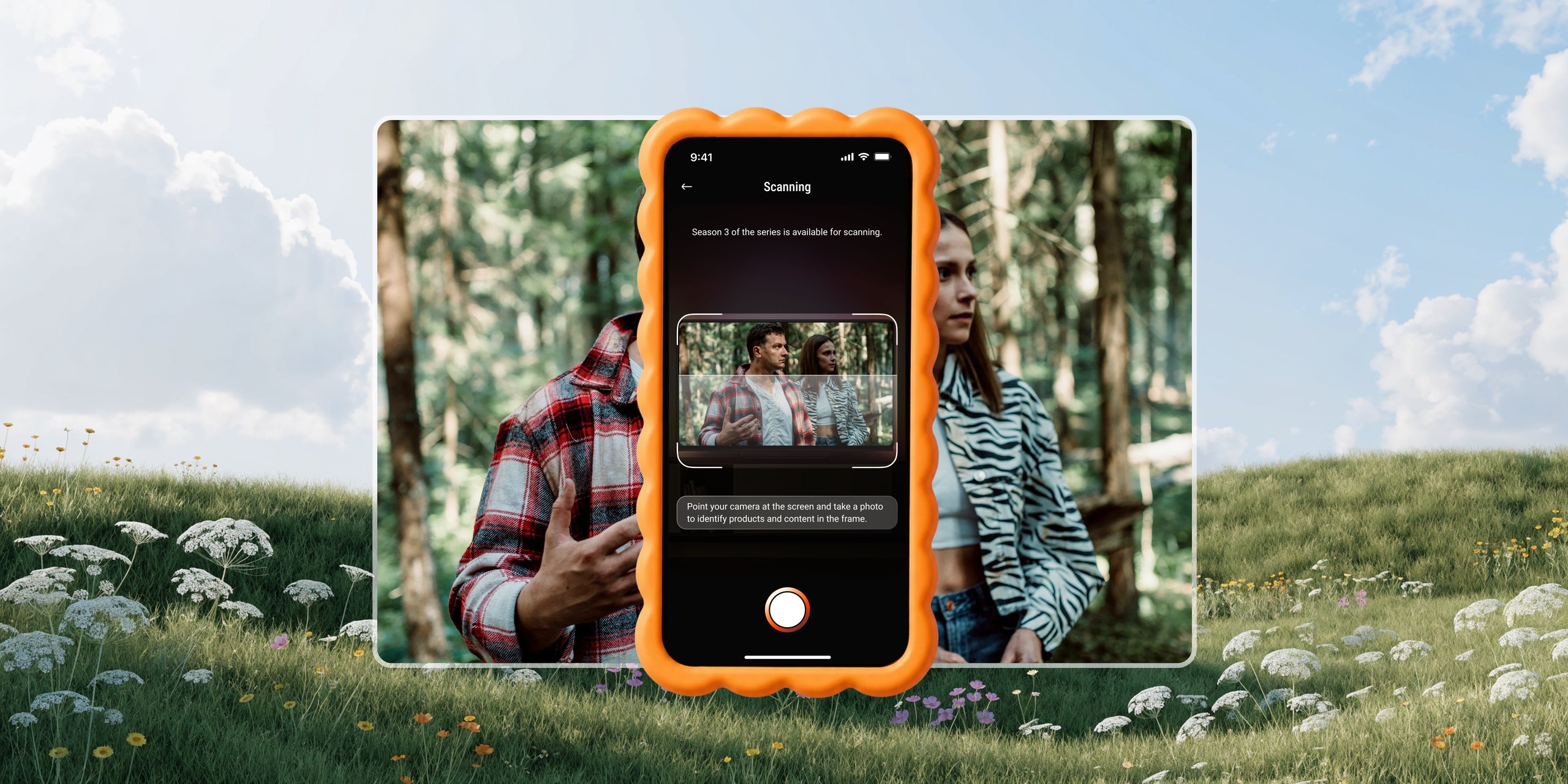 Scanning a series scene in the app