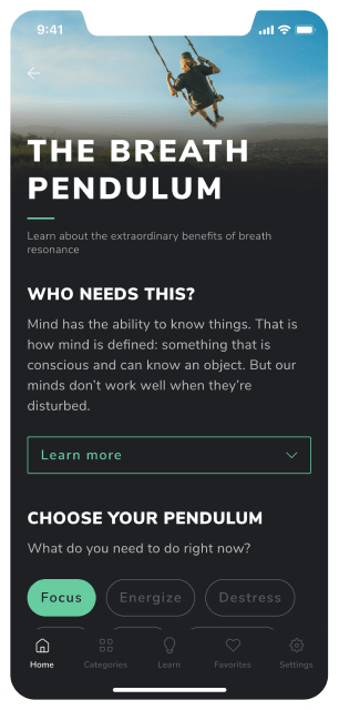 Breath pendulum