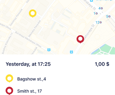 UI/UX map location