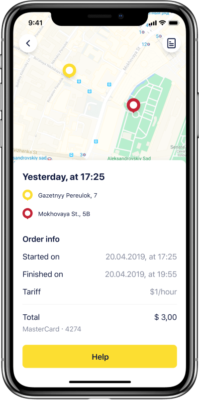 UI/UX design phone