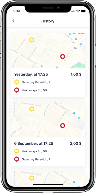 UI/UX design phone