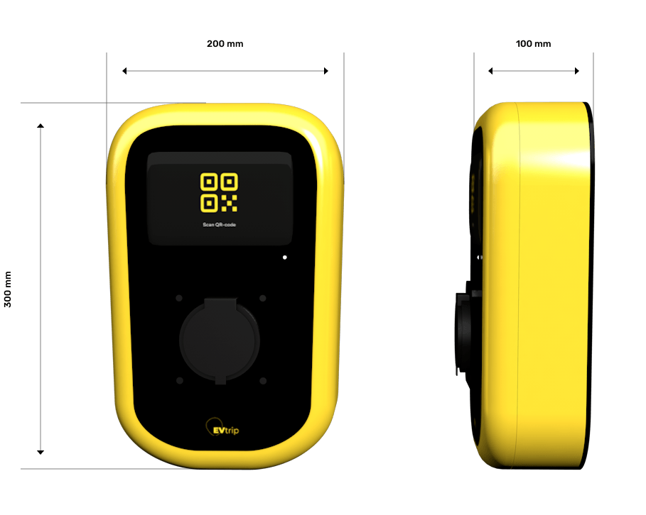 Charging station sizes