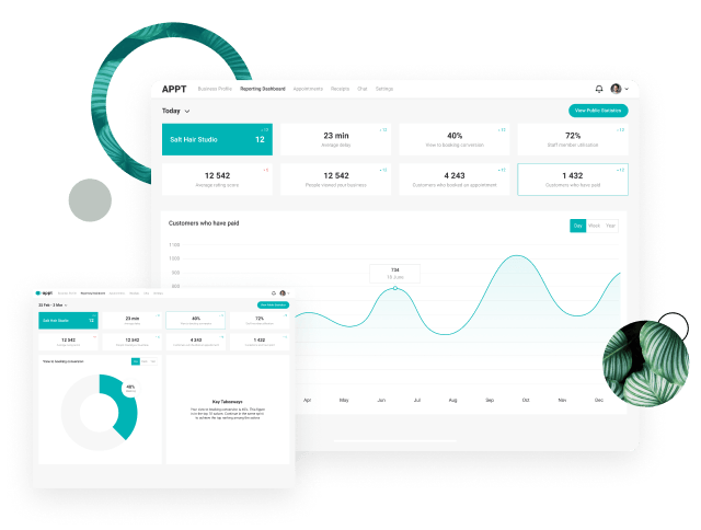 Business app screen