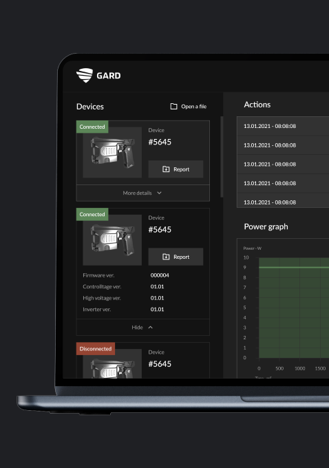 Shockers: desktop software connected to hardware