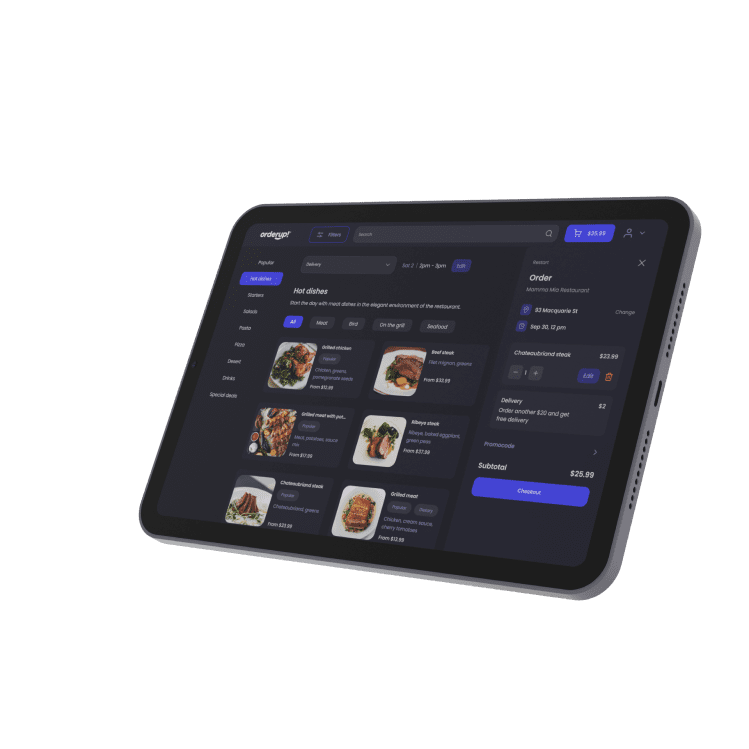 Tablet interface 