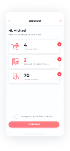 Customer screen